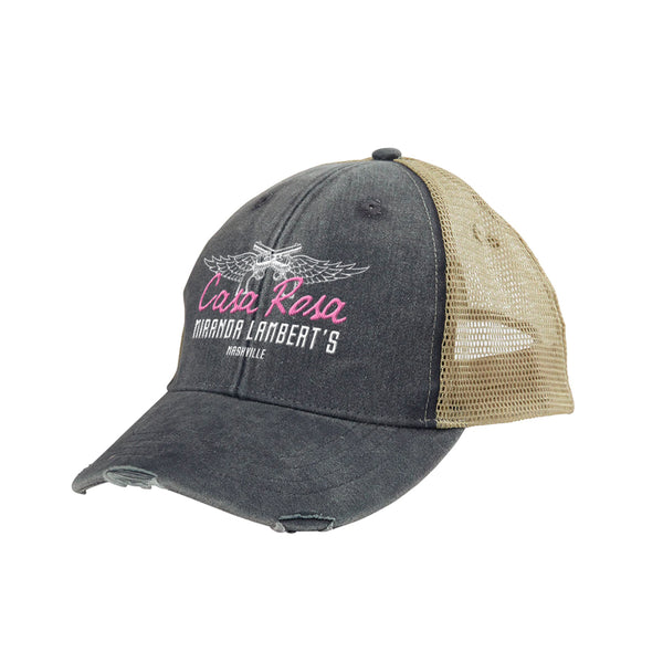 Casa Rosa Distressed Trucker Hat